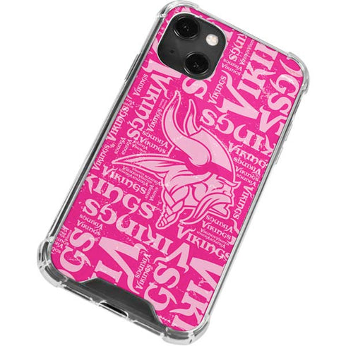 NFL Minnesota Vikings - Blast Pink iPhone 15 Plus Clear Case