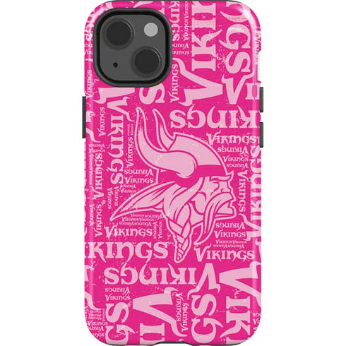 NFL Minnesota Vikings - Blast Pink iPhone 15 Impact Case