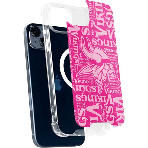 NFL Minnesota Vikings - Blast Pink iPhone 14 Plus MagSafe Case