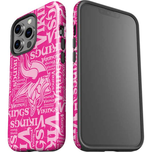 NFL Minnesota Vikings - Blast Pink iPhone 15 Pro Impact Case