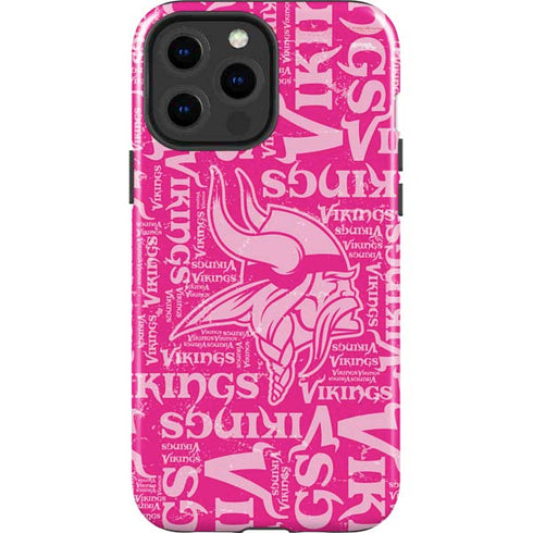 NFL Minnesota Vikings - Blast Pink iPhone 15 Pro Max Impact Case