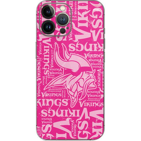 NFL Minnesota Vikings - Blast Pink iPhone 14 Pro Max Skin