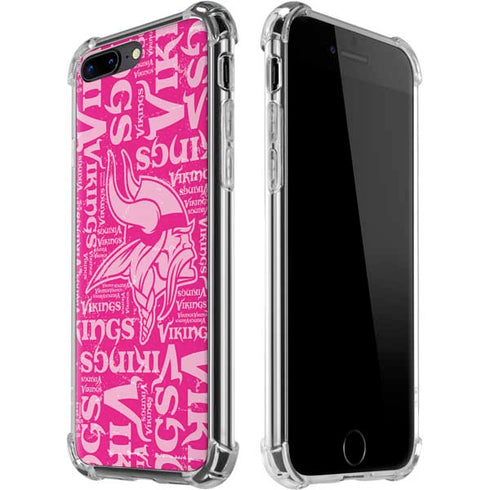 NFL Minnesota Vikings - Blast Pink iPhone 7/8 Plus Clear Case