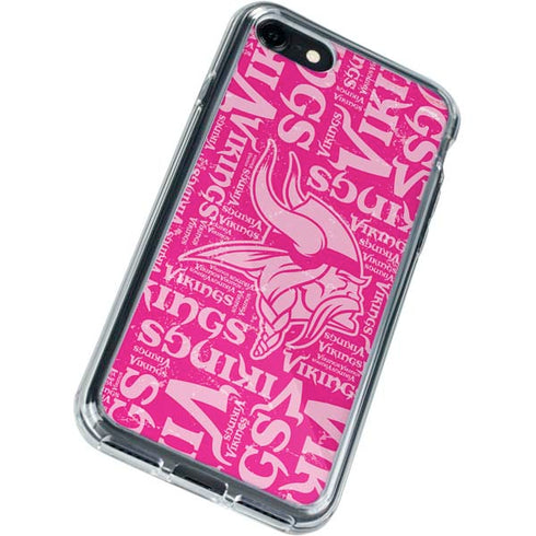 NFL Minnesota Vikings - Blast Pink iPhone SE (2nd & 3rd Gen) Clear Case