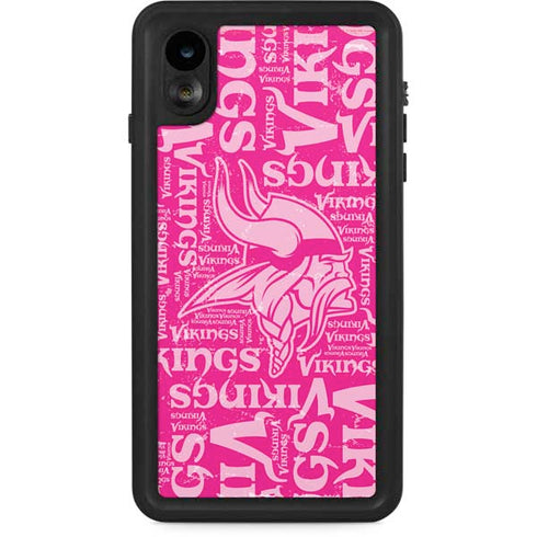 NFL Minnesota Vikings - Blast Pink iPhone XR Waterproof Case