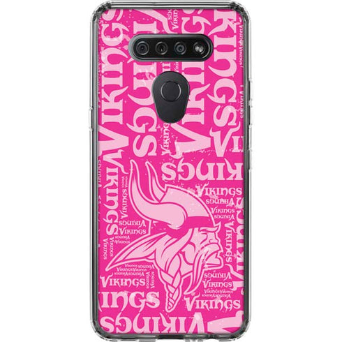 NFL Minnesota Vikings - Blast Pink LG K51/Q51 Clear Case