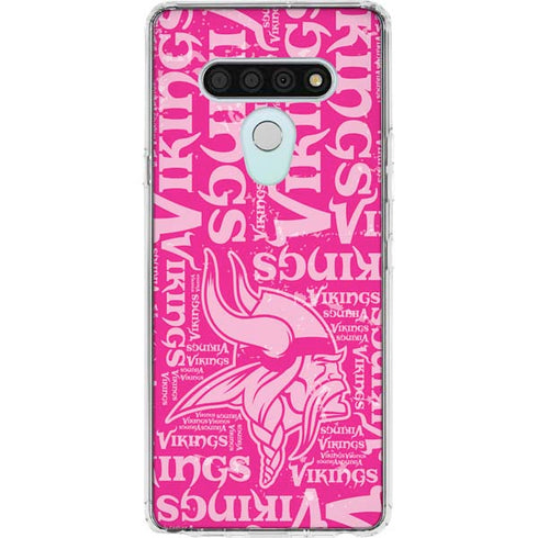 NFL Minnesota Vikings - Blast Pink LG Stylo 6 Clear Case