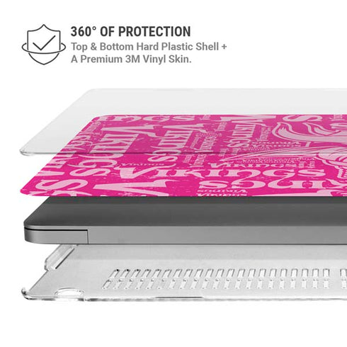NFL Minnesota Vikings - Blast Pink MacBook Pro 16in (2021-25) Case plus Skin