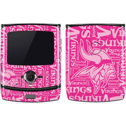 NFL Minnesota Vikings - Blast Pink Motorola RAZR Skin