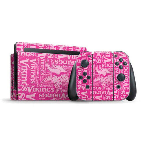 NFL Minnesota Vikings - Blast Pink Nintendo Switch Bundle Skin