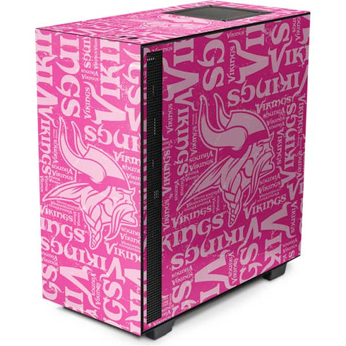 NFL Minnesota Vikings - Blast Pink NZXT H510 Compact ATX Mid-Tower Case Skin