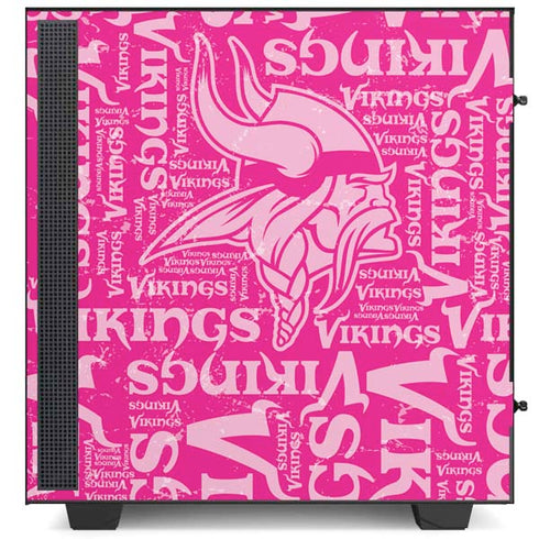 NFL Minnesota Vikings - Blast Pink NZXT H510 Compact ATX Mid-Tower Case Skin