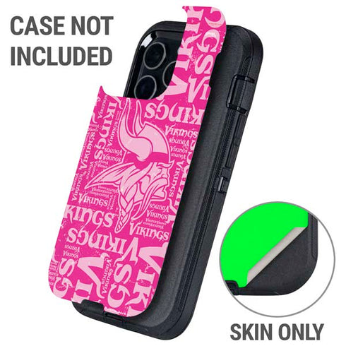 NFL Minnesota Vikings - Blast Pink Otterbox Defender iPhone Skin