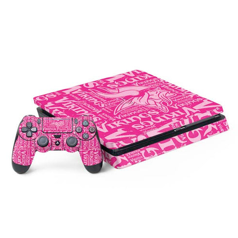 NFL Minnesota Vikings - Blast Pink PS4 Slim Bundle Skin
