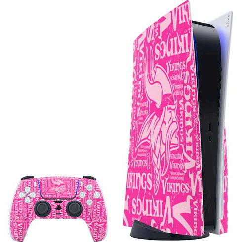 NFL Minnesota Vikings - Blast Pink PS5 Bundle Skin