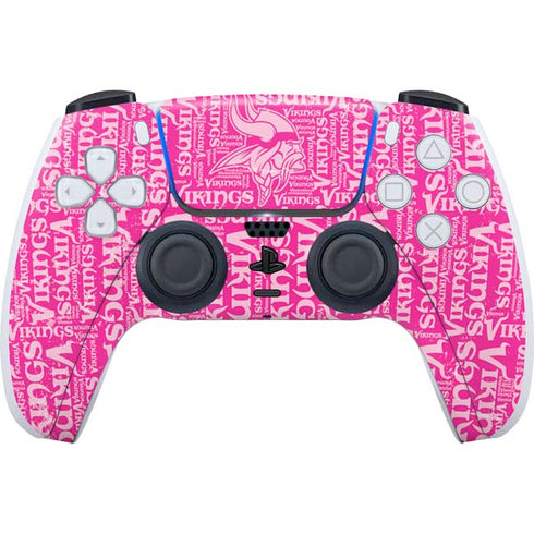 NFL Minnesota Vikings - Blast Pink PS5 Controller Skin