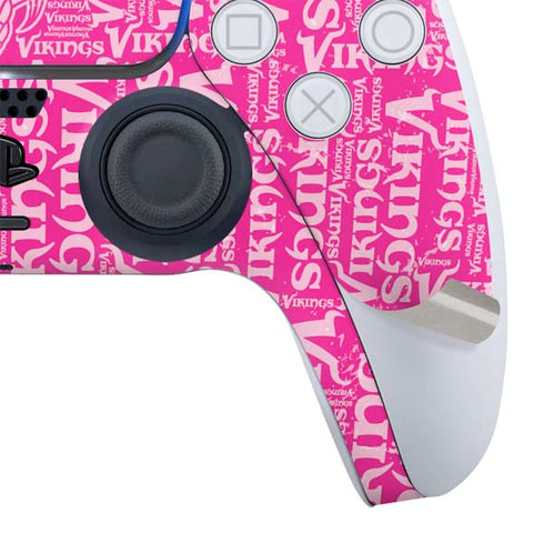 NFL Minnesota Vikings - Blast Pink PS5 Slim Digital Edition Bundle Skin