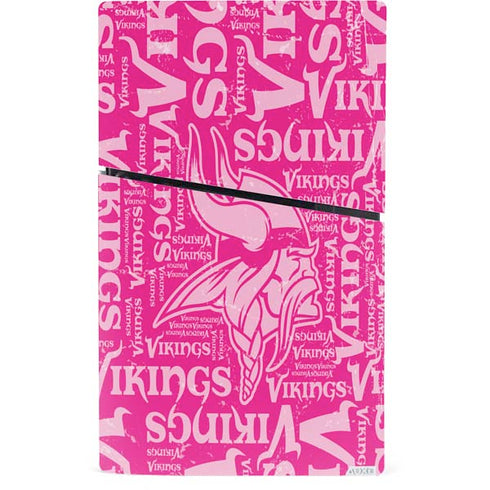 NFL Minnesota Vikings - Blast Pink PS5 Slim Digital Edition Console Skin
