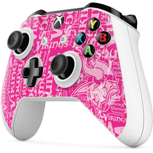 NFL Minnesota Vikings - Blast Pink Xbox One S Controller Skin