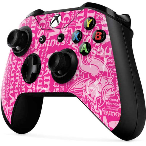 NFL Minnesota Vikings - Blast Pink Xbox One X Controller Skin