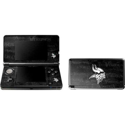 NFL Minnesota Vikings Black & White 3DS (2011) Skin