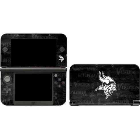 NFL Minnesota Vikings Black & White 3DS XL 2015 Skin