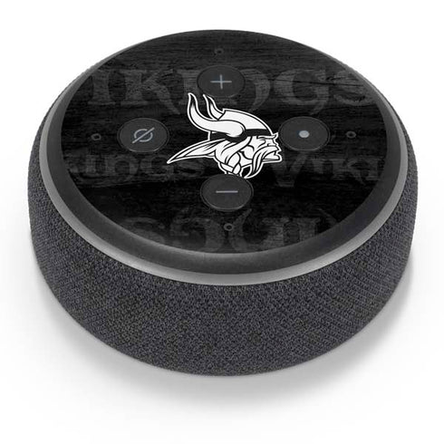 NFL Minnesota Vikings Black & White Amazon Echo Dot Skin