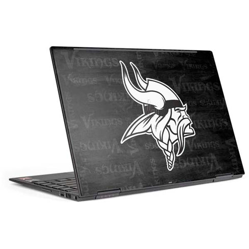NFL Minnesota Vikings Black & White HP Envy Skin