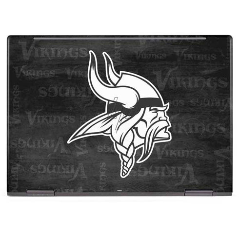 NFL Minnesota Vikings Black & White HP Envy Skin