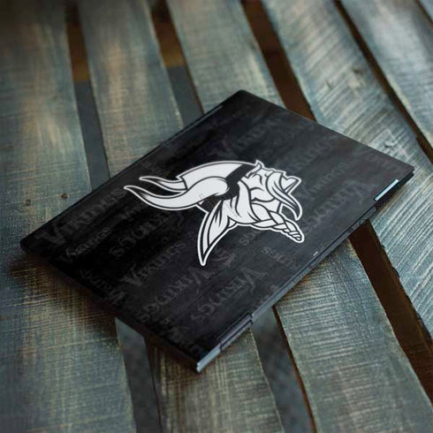 NFL Minnesota Vikings Black & White HP Envy Skin