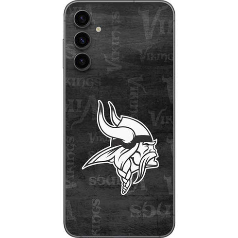 NFL Minnesota Vikings Black & White Galaxy A14 5G Skin