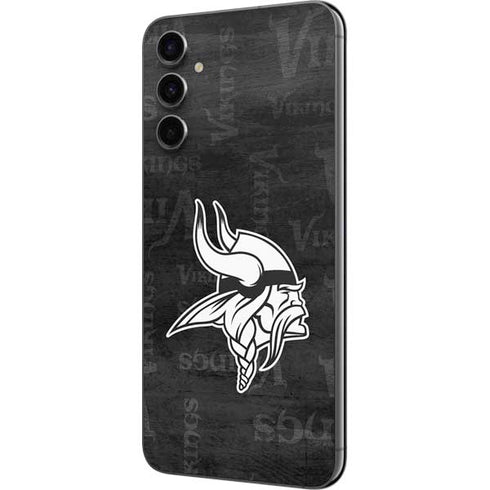NFL Minnesota Vikings Black & White Galaxy A14 5G Skin