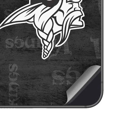 NFL Minnesota Vikings Black & White Galaxy A14 5G Skin