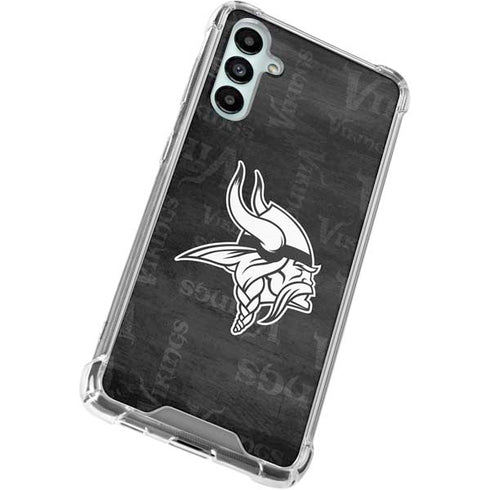 NFL Minnesota Vikings Black & White Galaxy A15 5G Clear Case