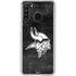 NFL Minnesota Vikings Black & White Galaxy A21 Clear Case