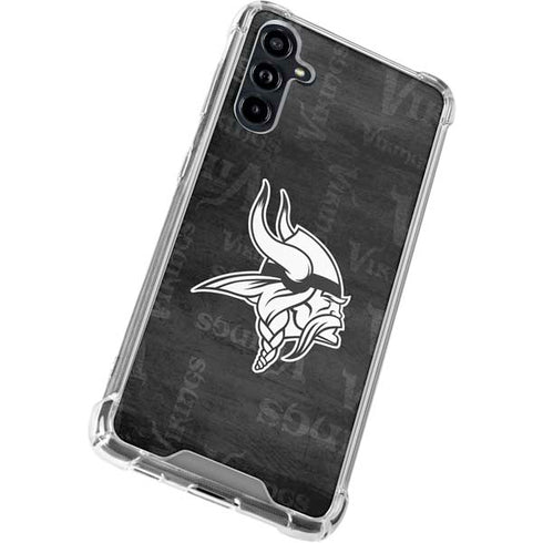 NFL Minnesota Vikings Black & White Galaxy A54 5G Clear Case