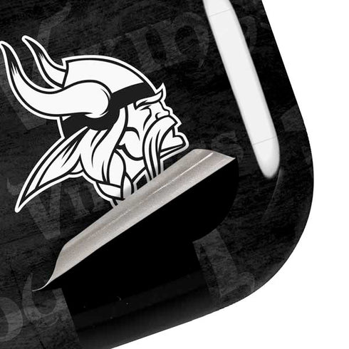 NFL Minnesota Vikings Black & White Galaxy Buds Pro Skin