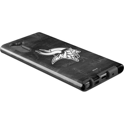 NFL Minnesota Vikings Black & White Galaxy Note 10 Pro Case