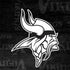 NFL Minnesota Vikings Black & White Galaxy Note 8 Skin