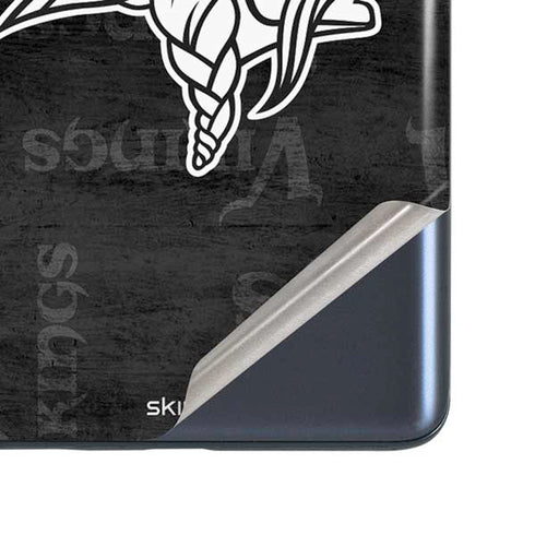 NFL Minnesota Vikings Black & White Galaxy S20 Fan Edition Skin