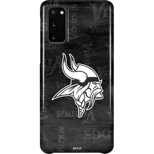 NFL Minnesota Vikings Black & White Galaxy S20 Lite Case