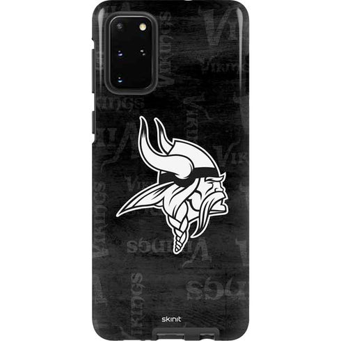 NFL Minnesota Vikings Black & White Galaxy S20 Plus Pro Case