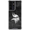 NFL Minnesota Vikings Black & White Galaxy S21 Ultra 5G Clear Case