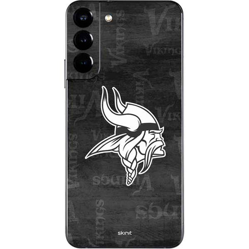 NFL Minnesota Vikings Black & White Galaxy S22 Plus Skin