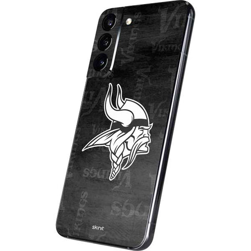 NFL Minnesota Vikings Black & White Galaxy S22 Plus Skin