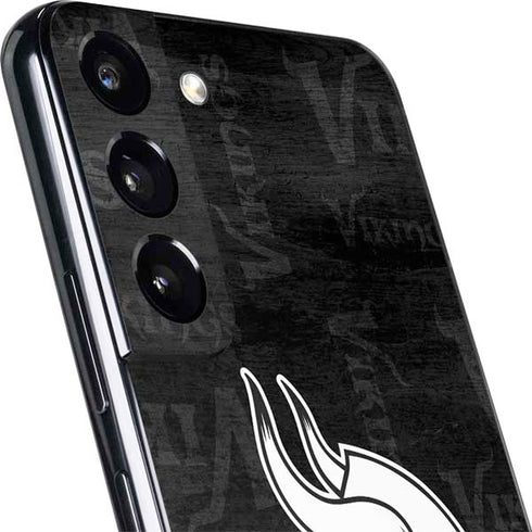 NFL Minnesota Vikings Black & White Galaxy S22 Plus Skin