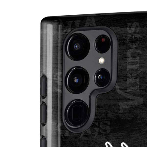 NFL Minnesota Vikings Black & White Galaxy S22 Ultra Pro Case