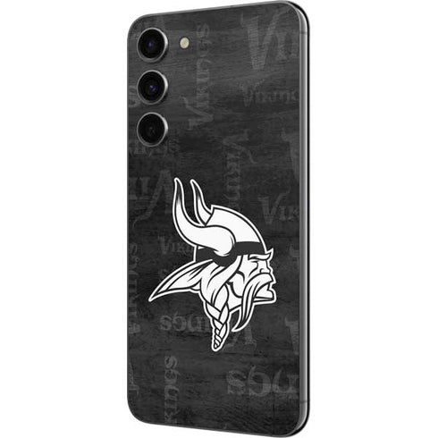 NFL Minnesota Vikings Black & White Galaxy S23 Plus Skin
