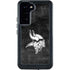 NFL Minnesota Vikings Black & White Galaxy S23 Plus Waterproof Case