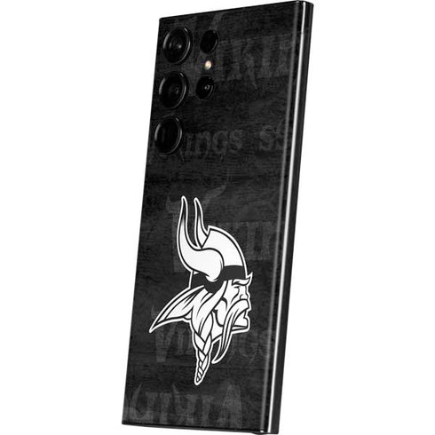 NFL Minnesota Vikings Black & White Galaxy S23 Ultra Skin